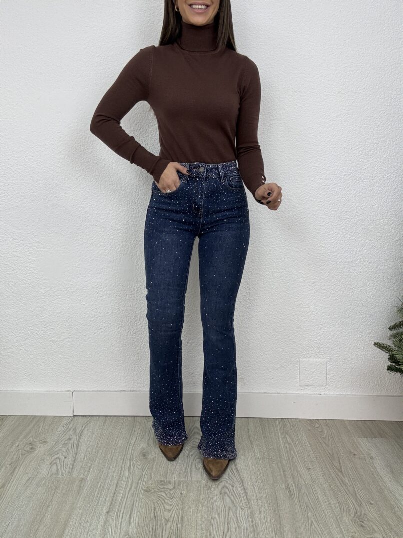 IMG_7218 JEANS FLARE STRASS