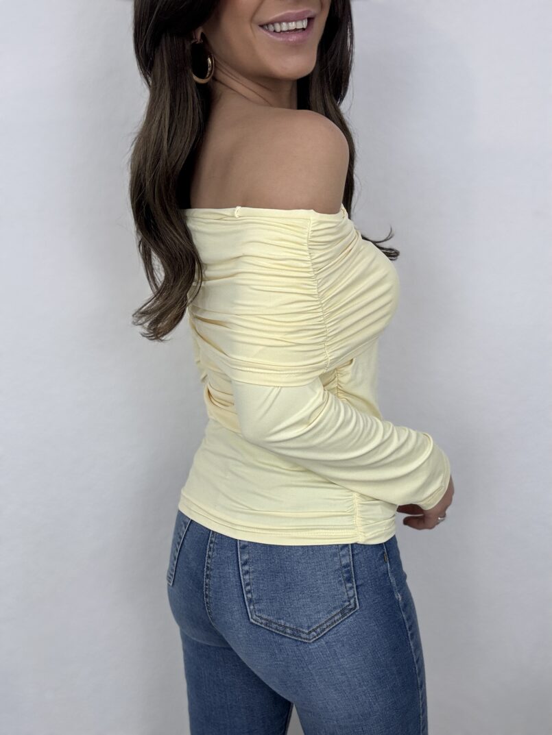 IMG_0034 TOP BARDOT FRUNCES AMARILLO