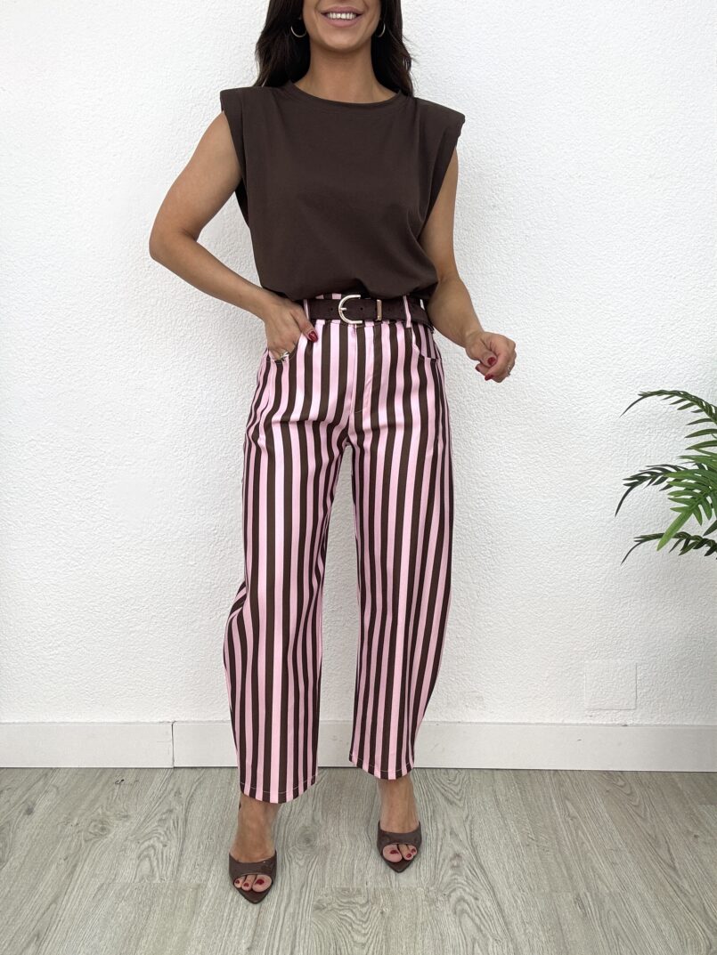 IMG_4597 PANTALON BALLOON RAYAS ROSA/MARRON